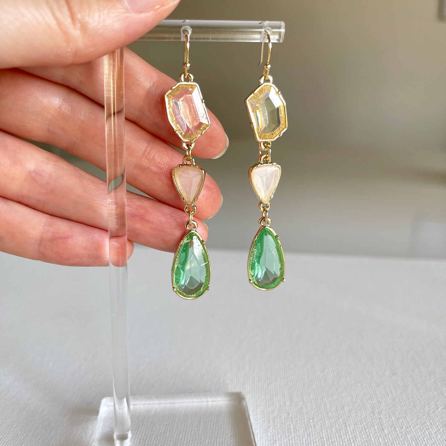 Teardrop Gem Earrings