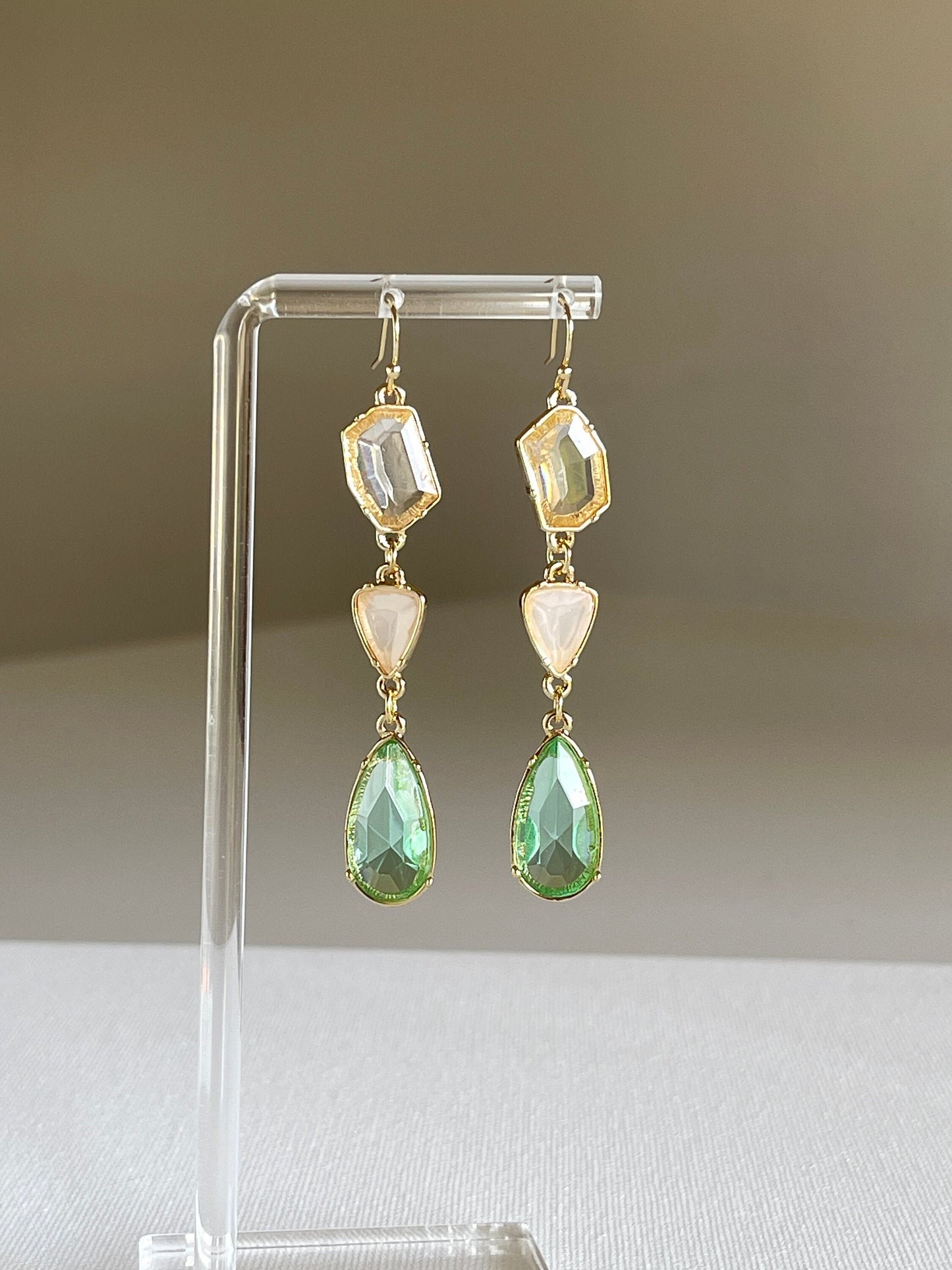 Teardrop Gem Earrings