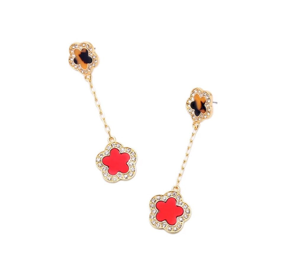 Double Flower Earrings
