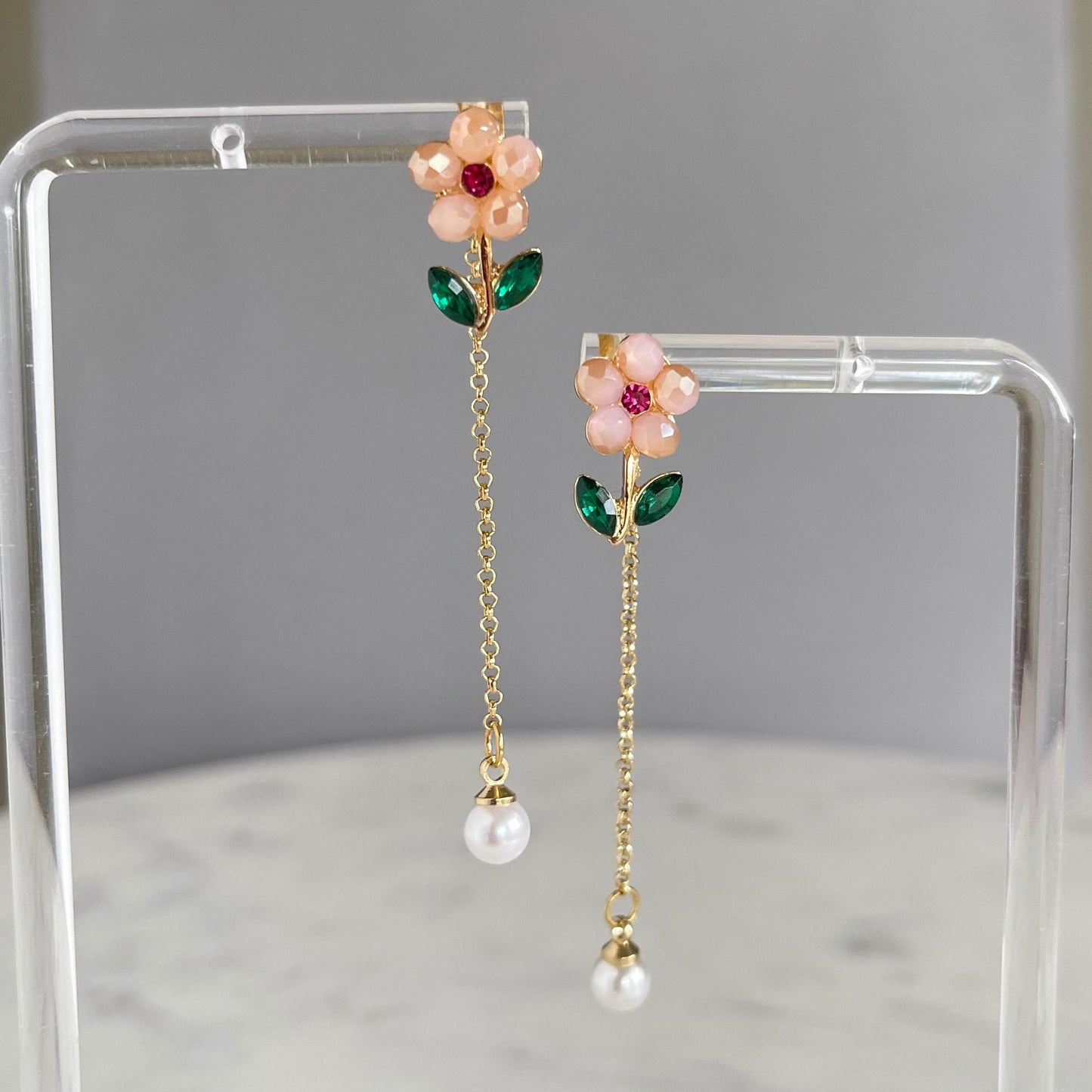 Flower Gem Studs