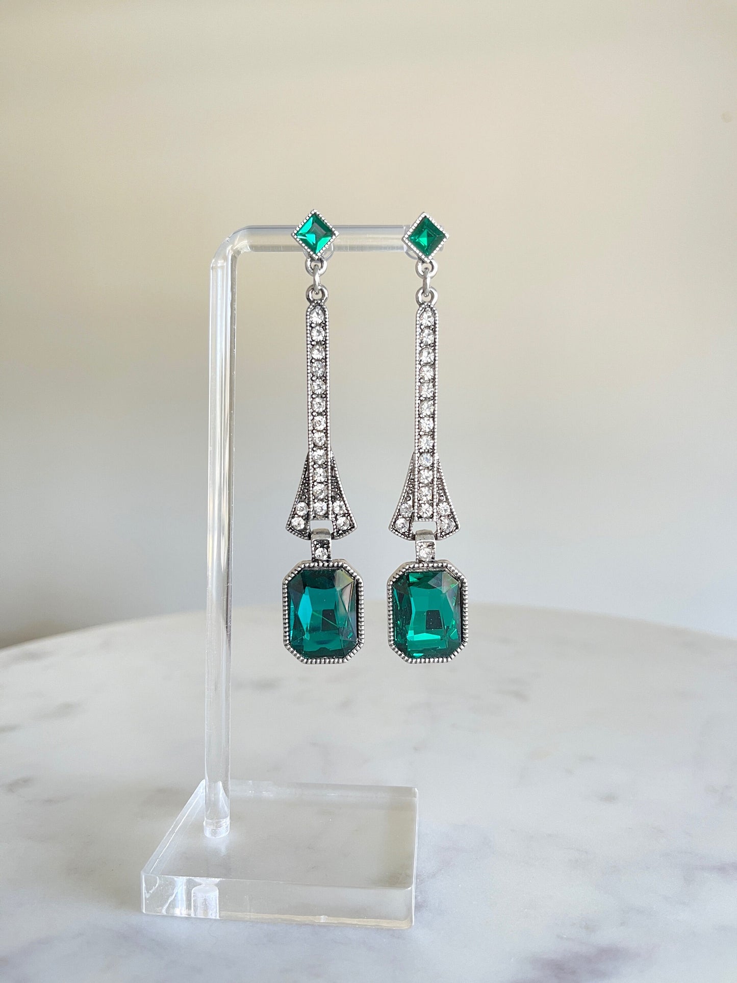 Emerald Green Earrings