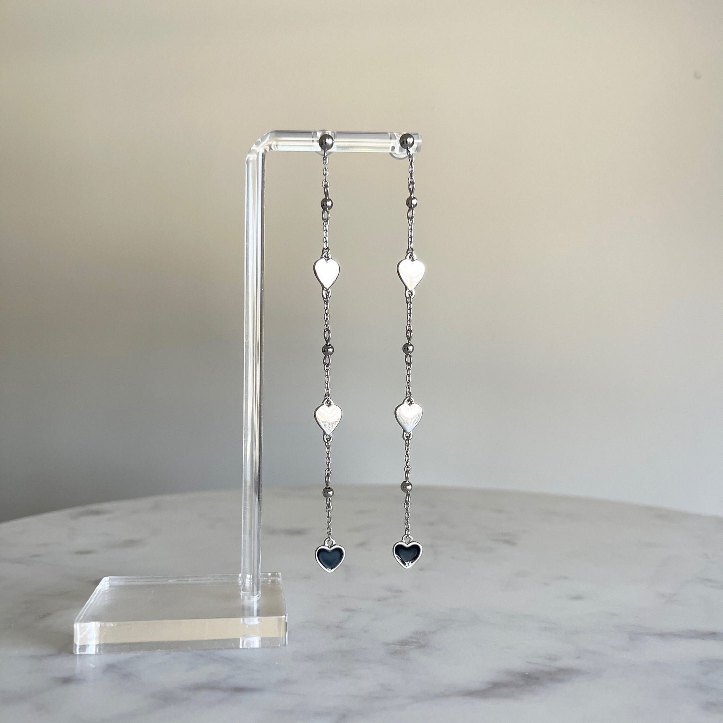 Silver Heart Earrings