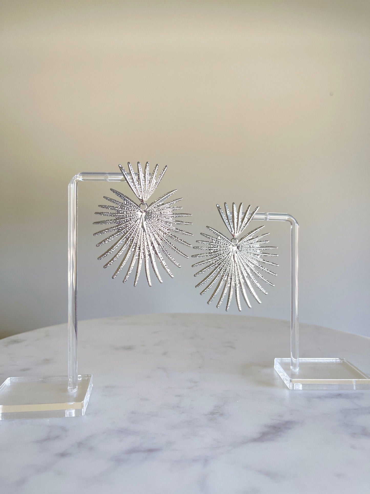 Silver Star Earrings