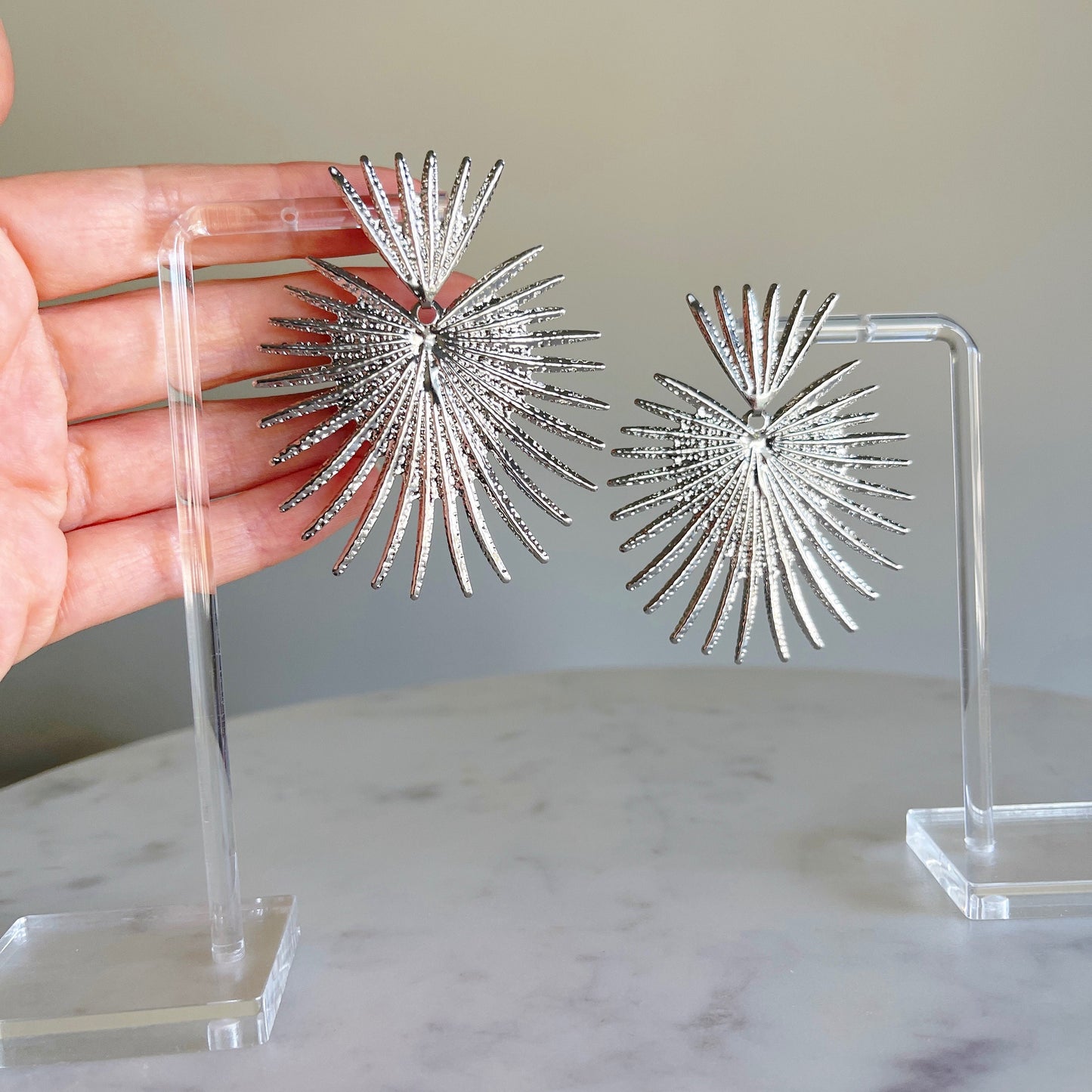 Silver Star Earrings