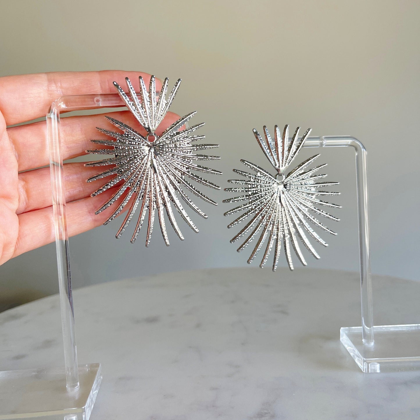 Silver Star Earrings