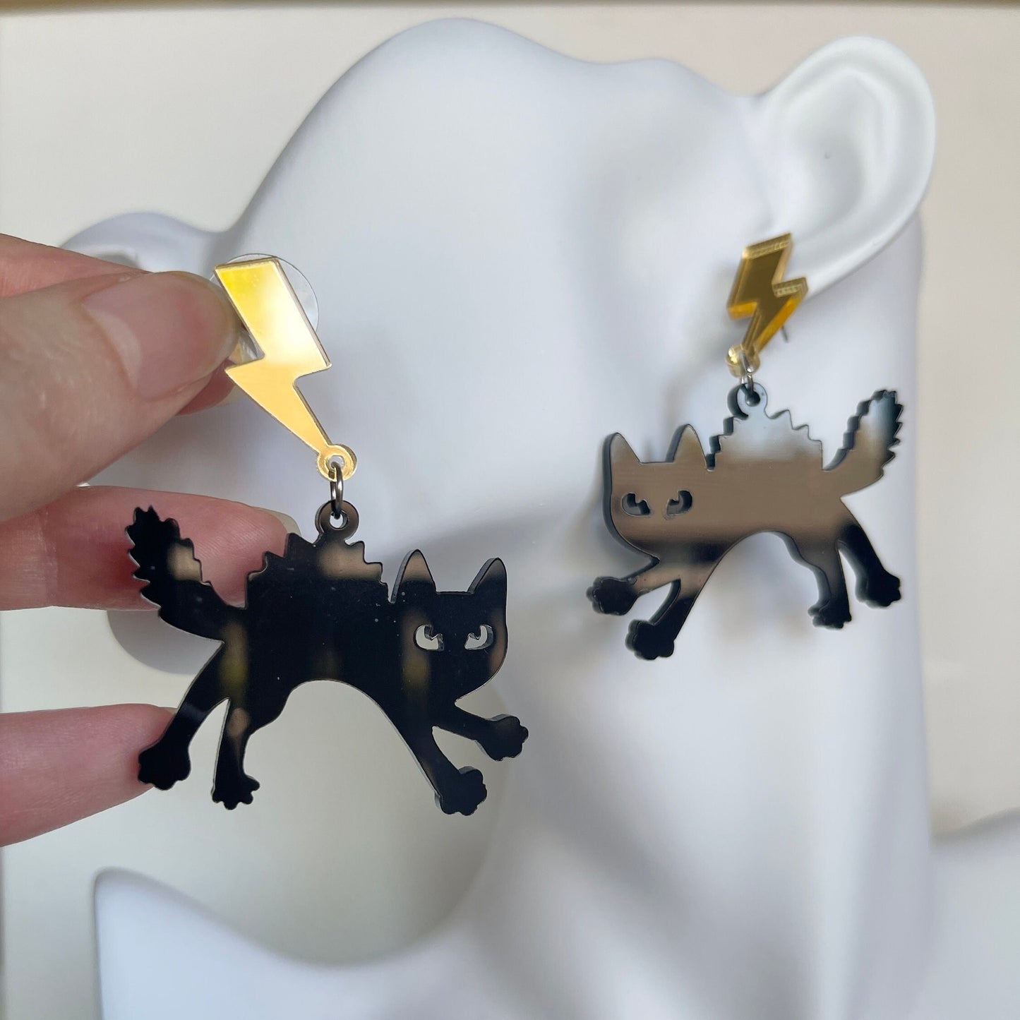 Black Cat Earrings