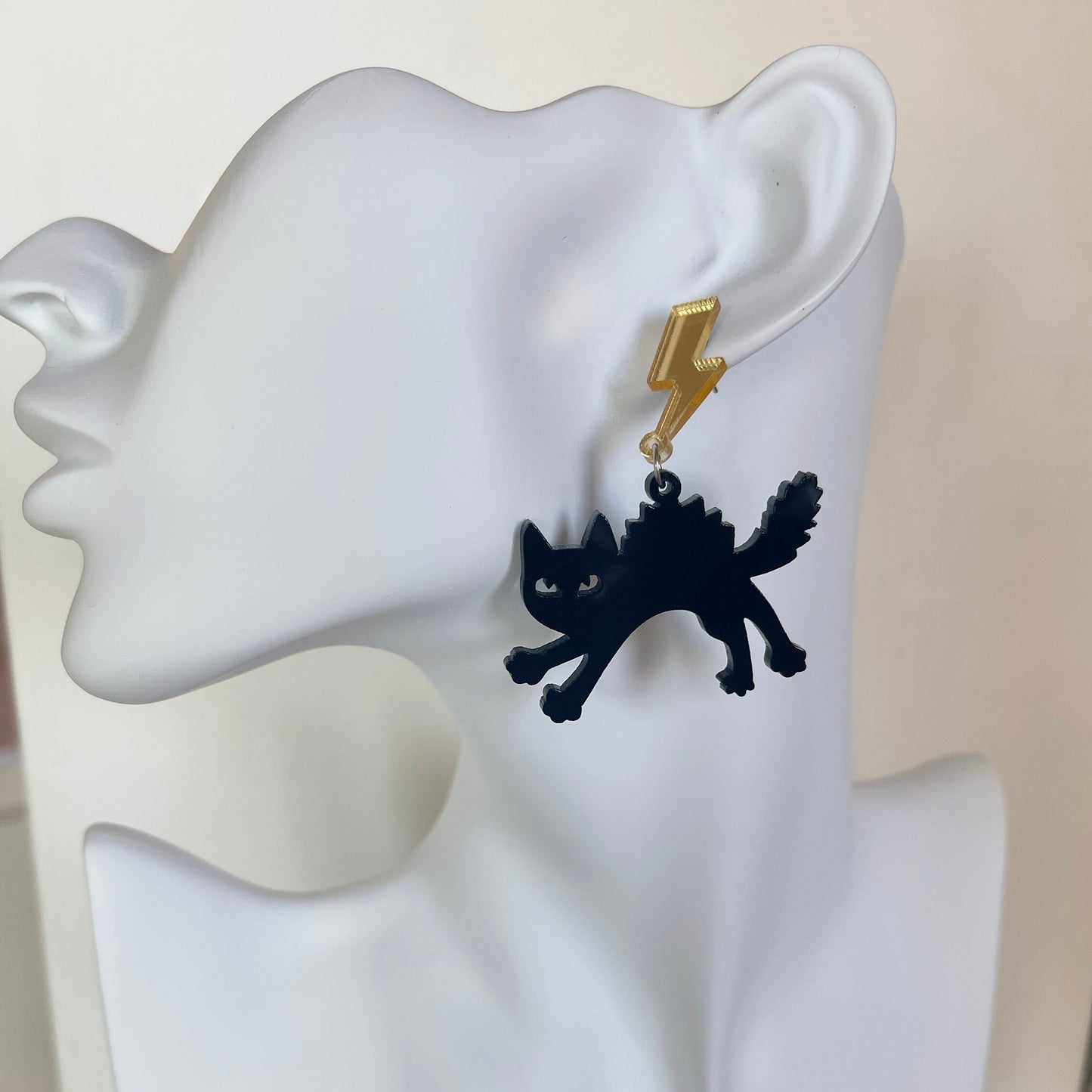 Black Cat Earrings