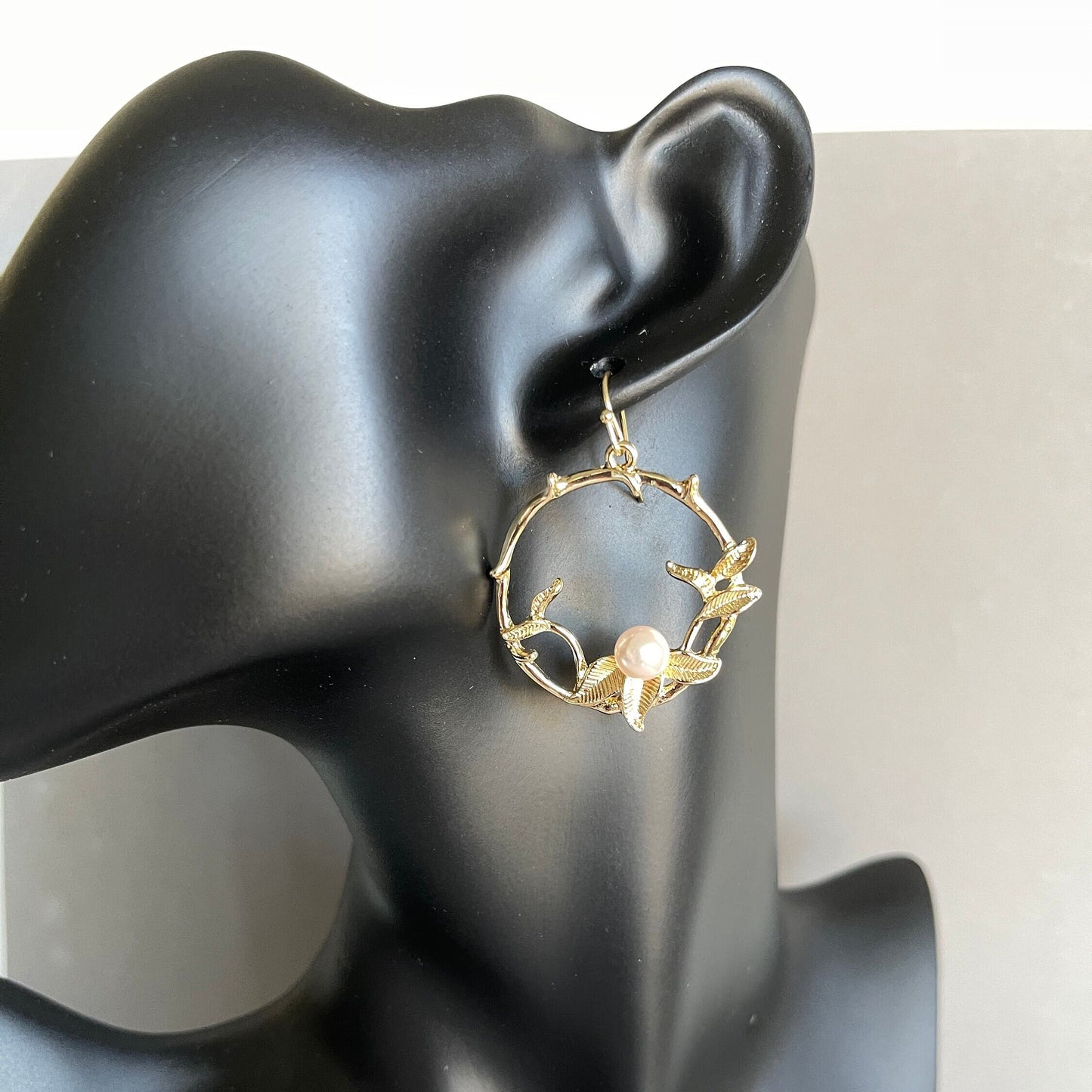 Gold Floral Earrings