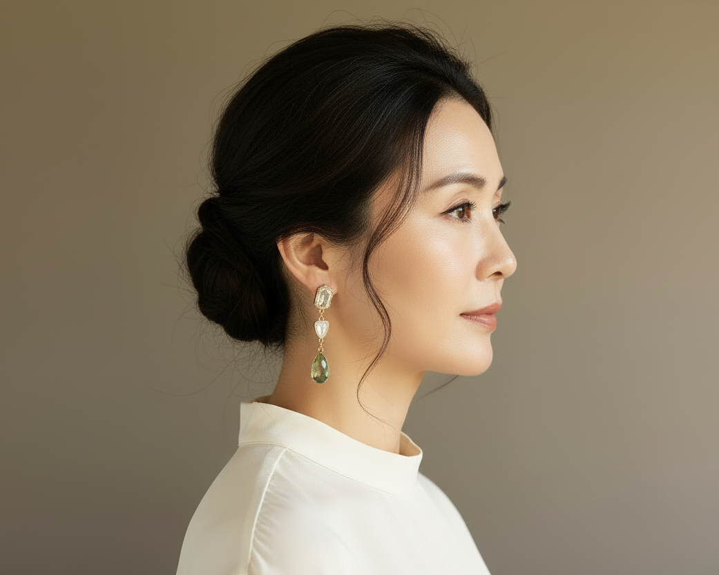 Teardrop Gem Earrings