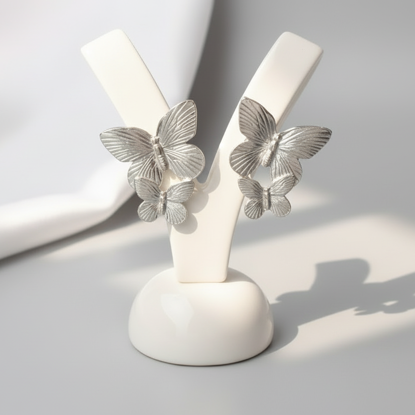 Gold Butterfly Earrings