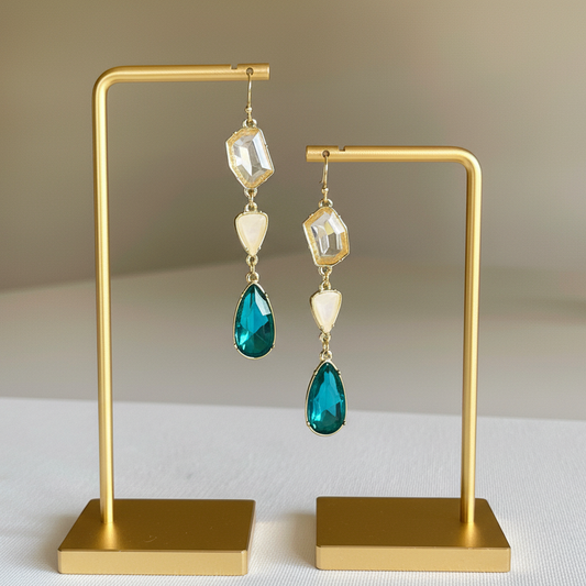 Teardrop Gem Earrings