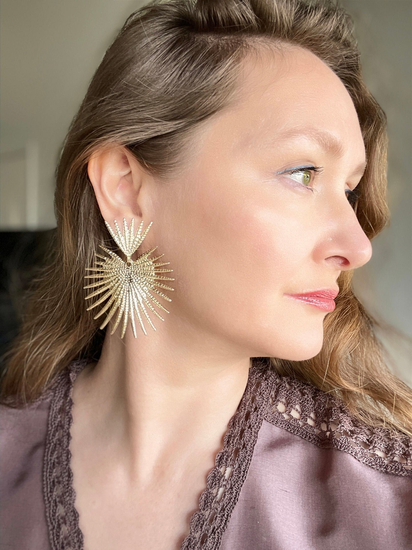 Light Blue Celestial Earrings