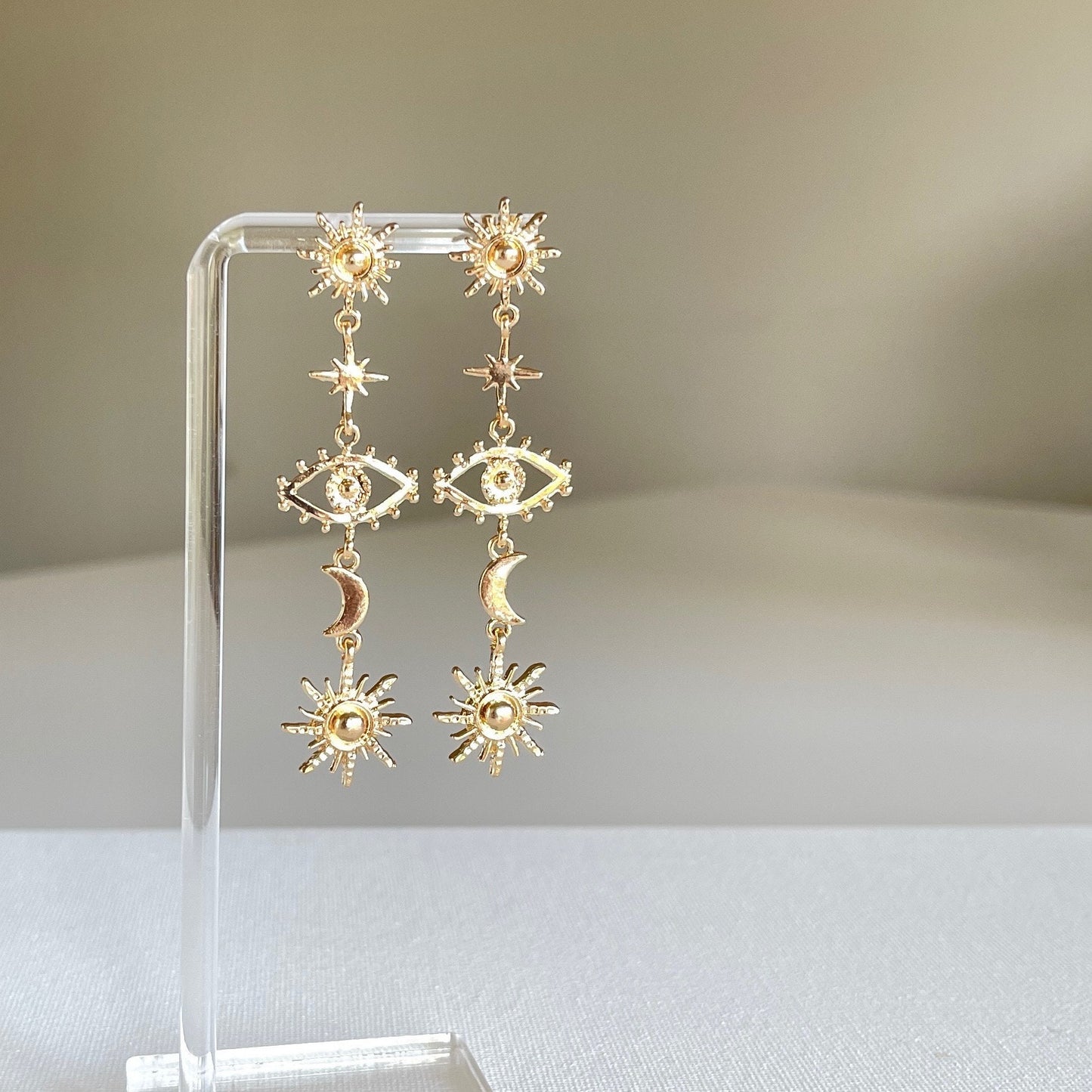 Evil Eye Celestial Earrings