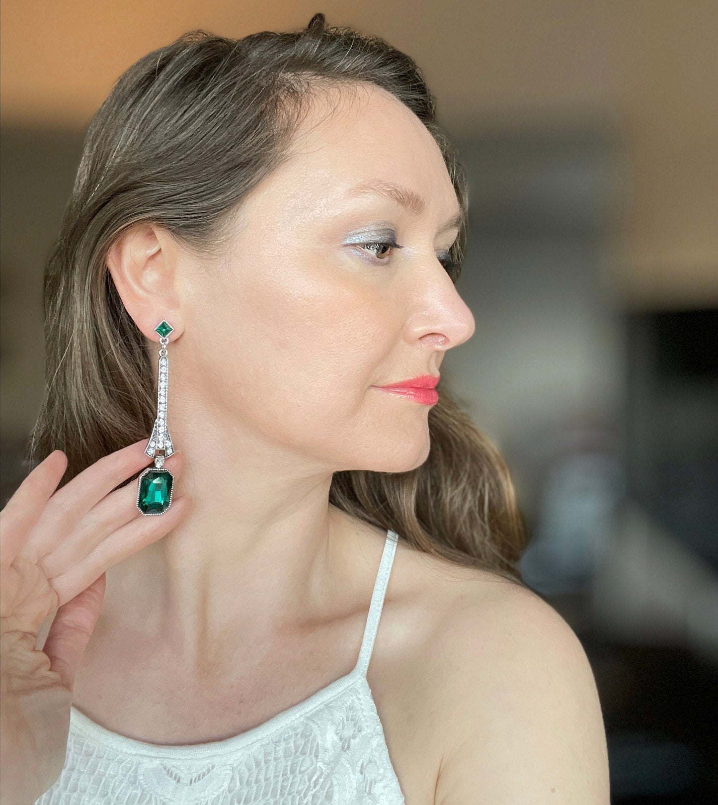 Emerald Green Earrings