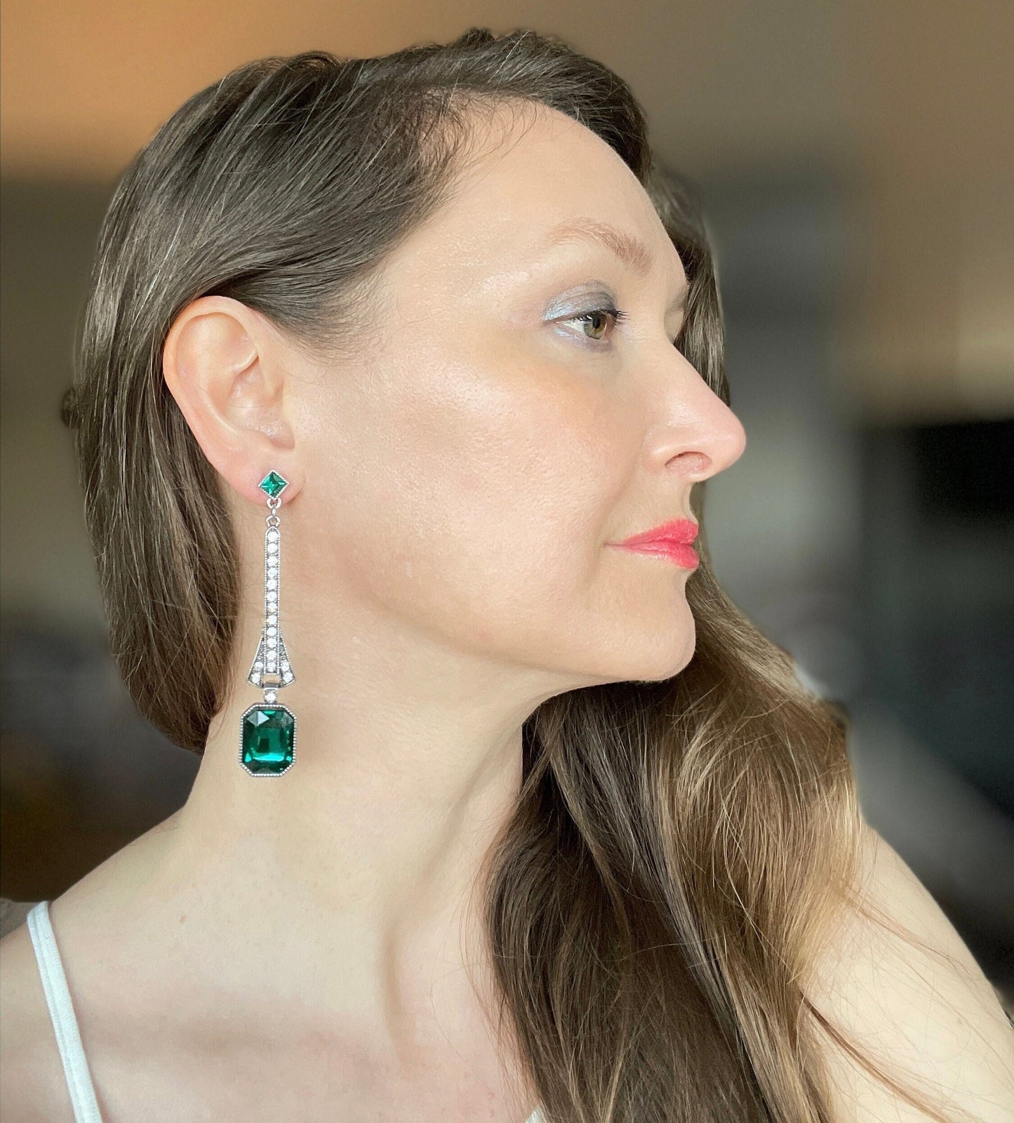 Emerald Green Earrings