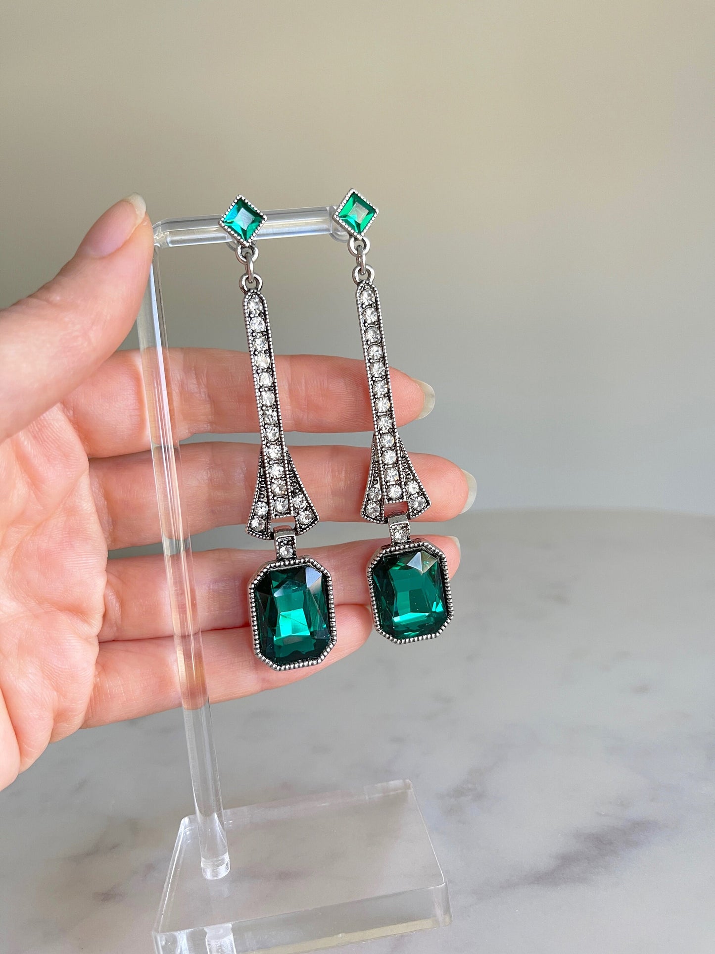 Emerald Green Earrings
