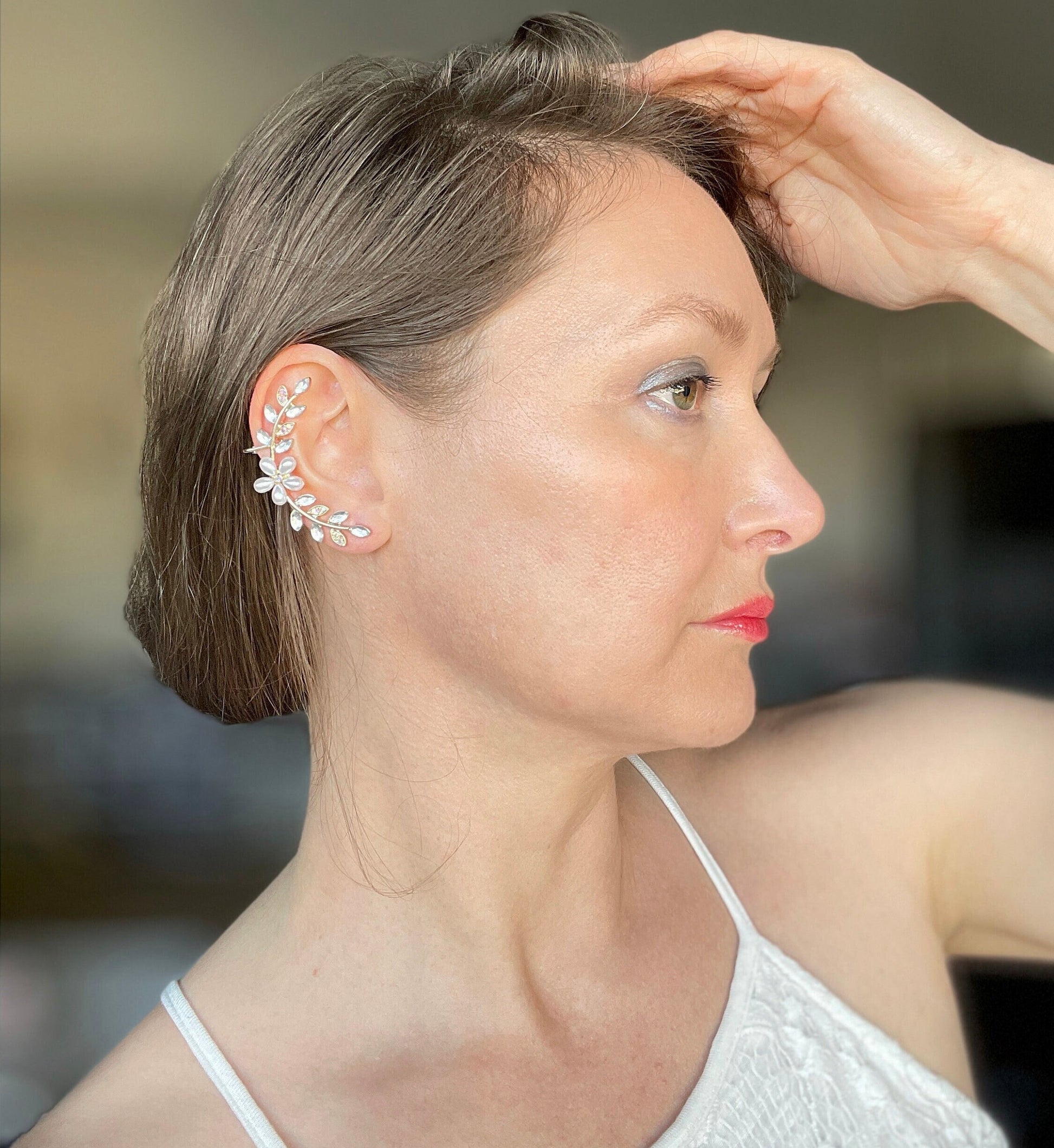 Bridal Ear Cuff Earrings - Main Image