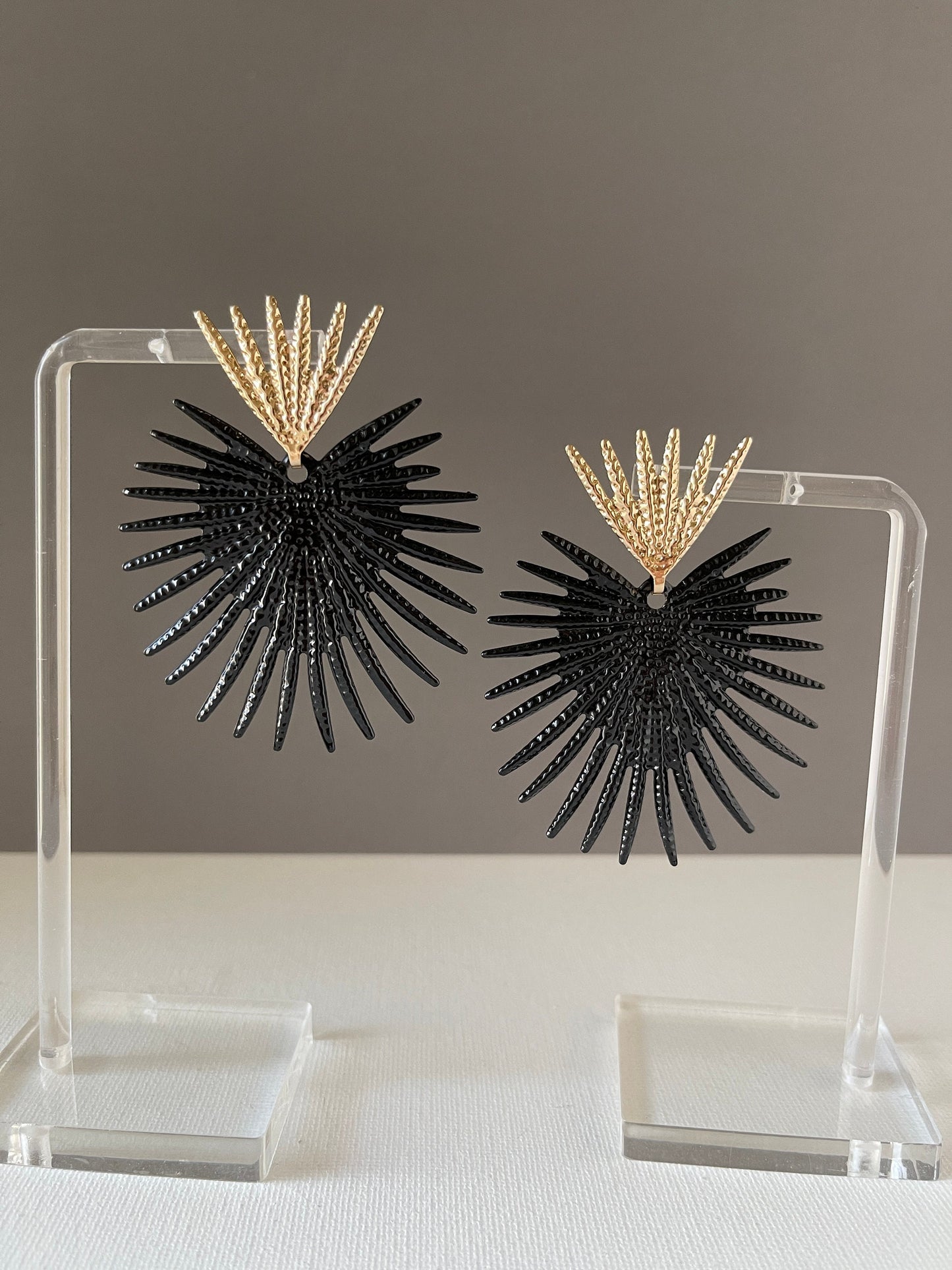 Black Star Earrings