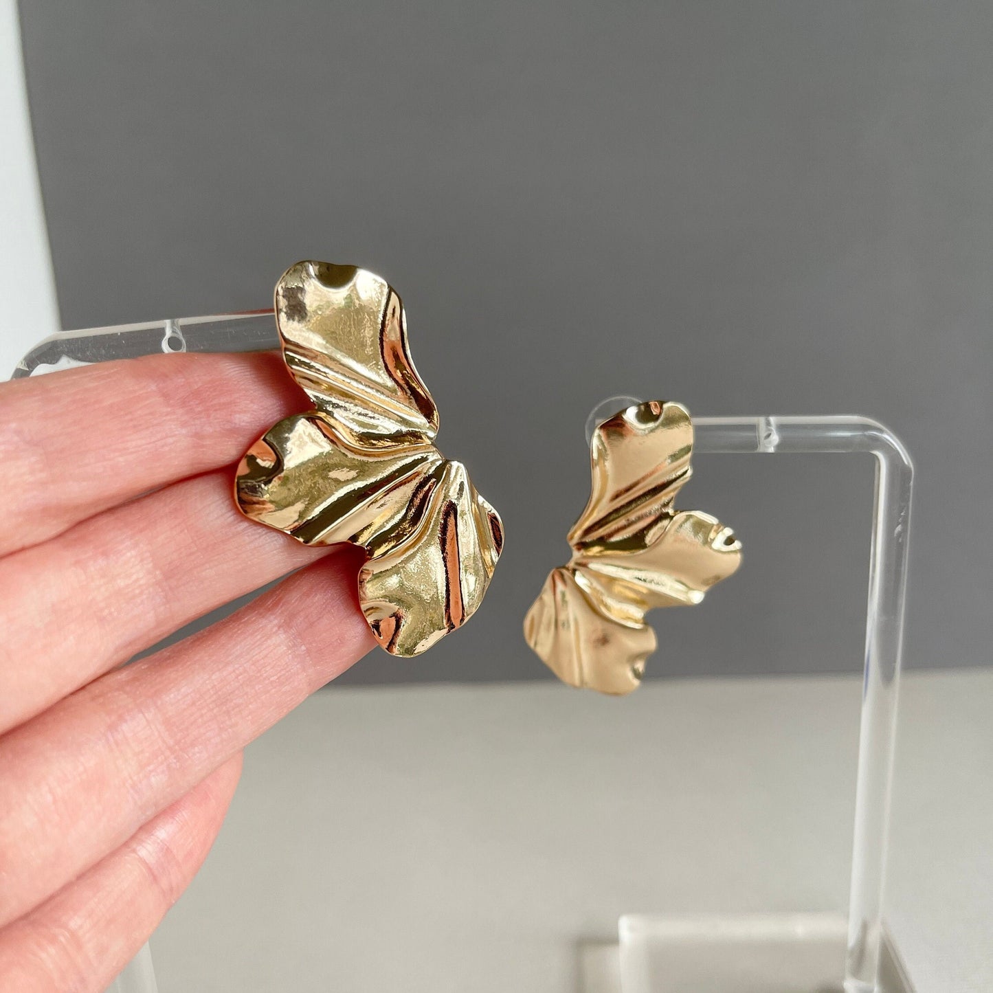 Gold Petals Earrings