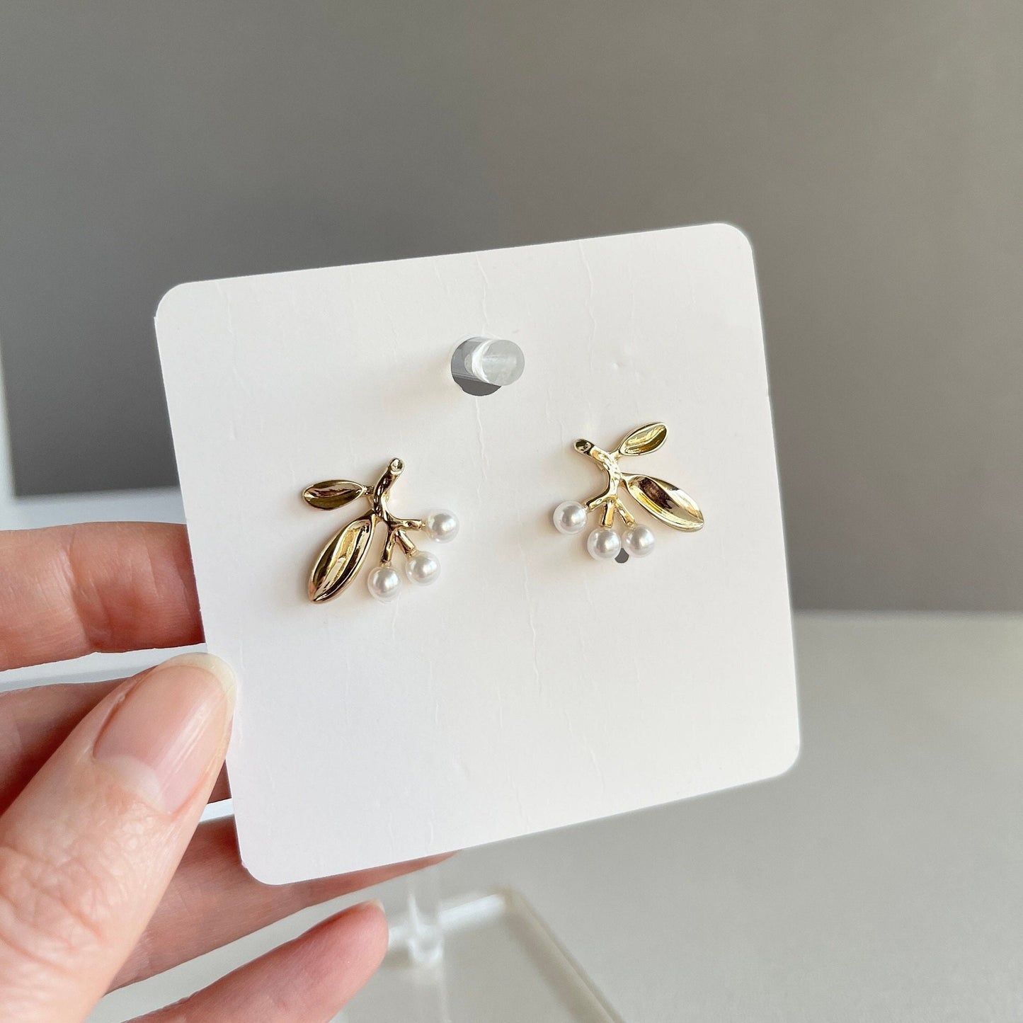 Gold Plant Studs