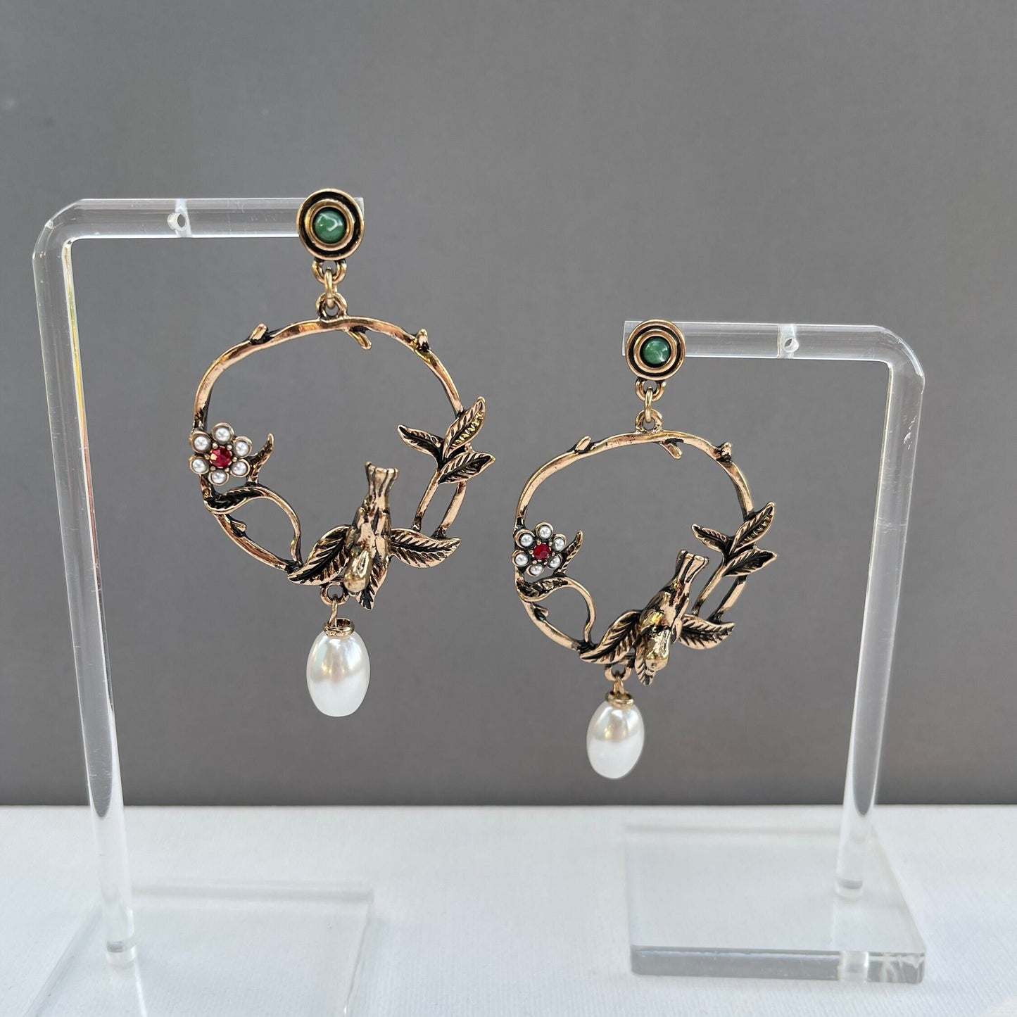 Bird On A Vine Earrings