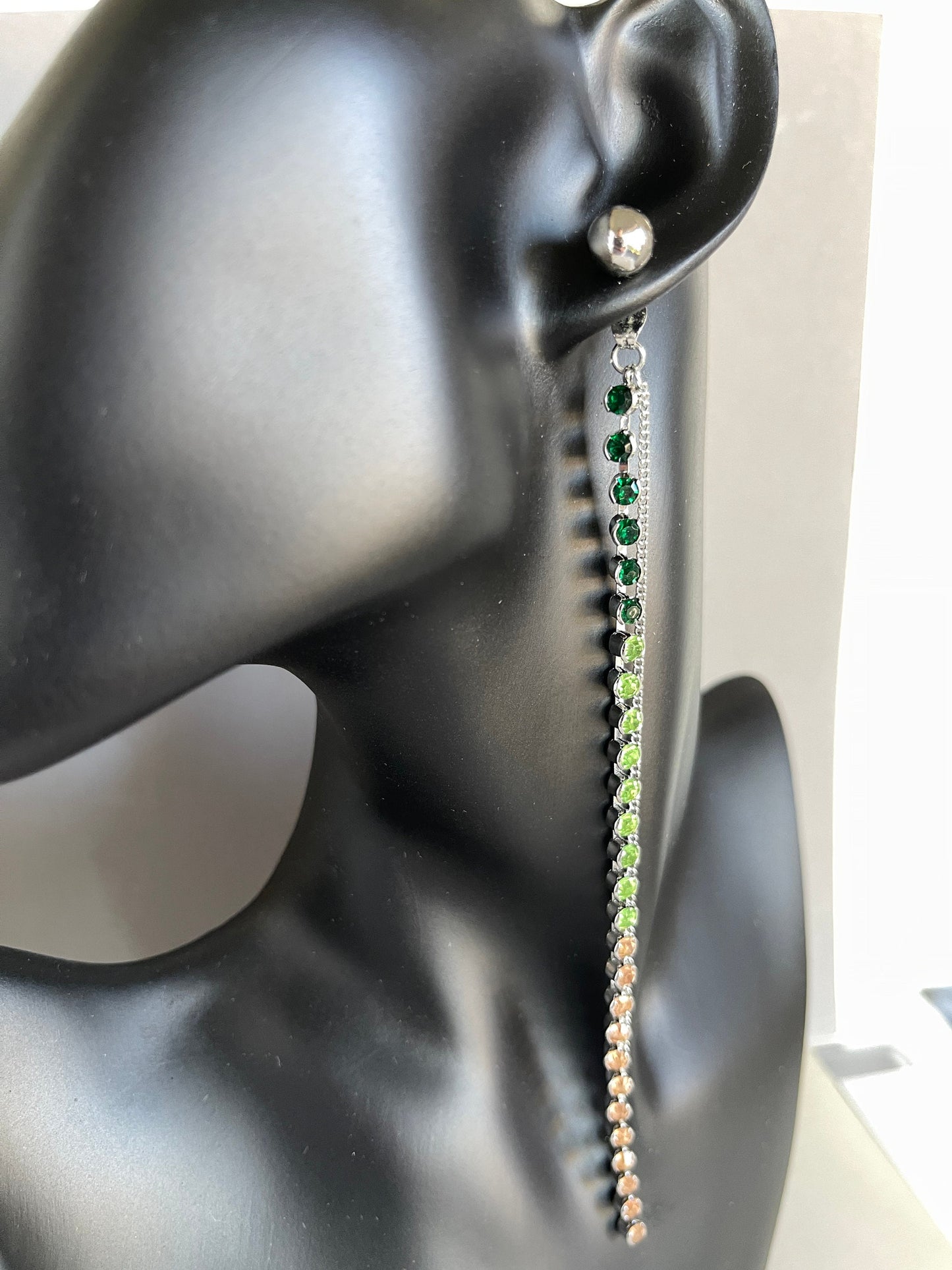 Colorful Rhinestone Single Earrings