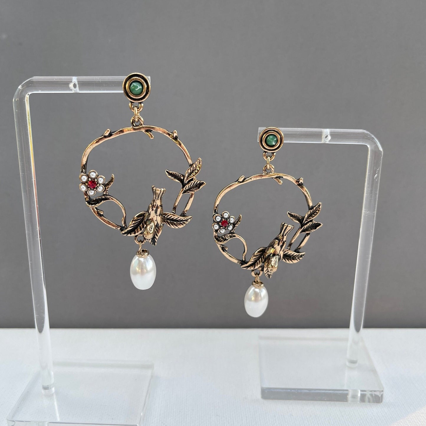 Bird On A Vine Earrings