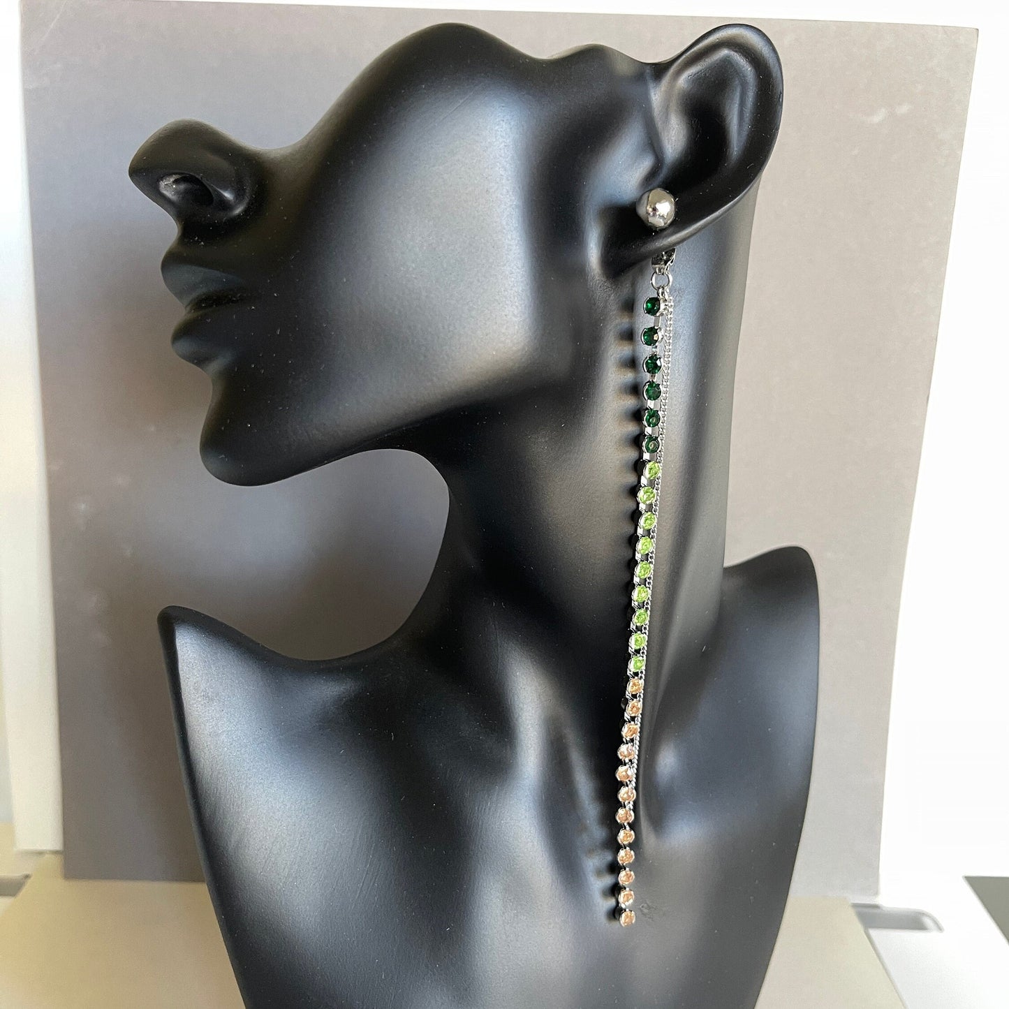 Colorful Rhinestone Single Earrings