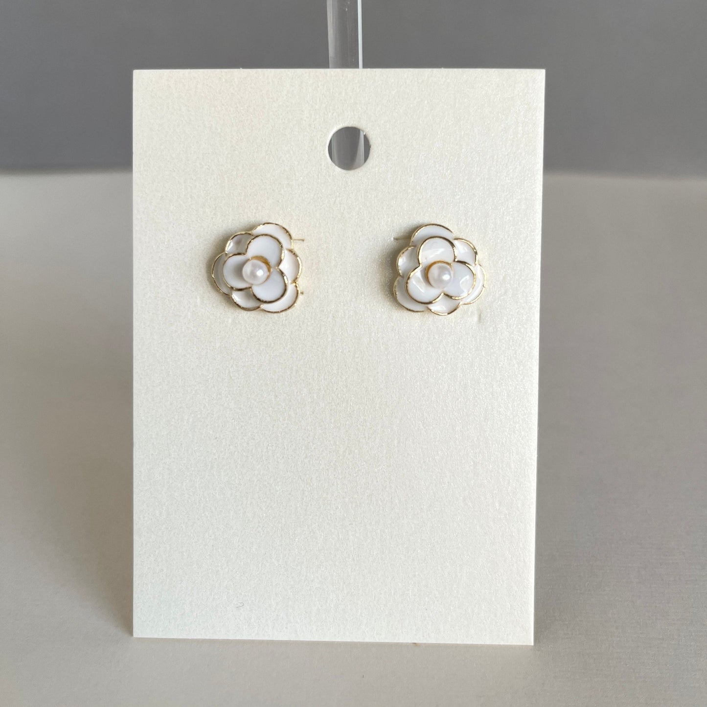 Camellia Flower Earrings